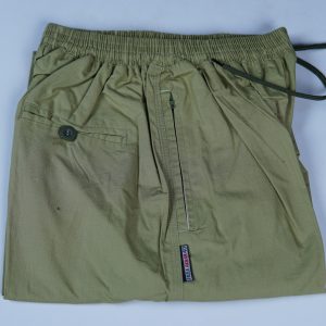 Deep Olive Colour Cotton Trouser