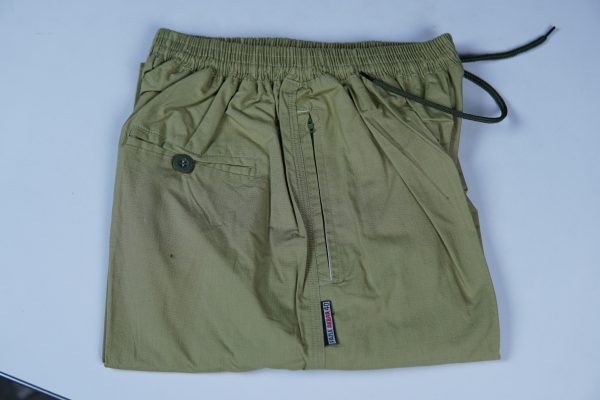 Deep Olive Colour Cotton Trouser